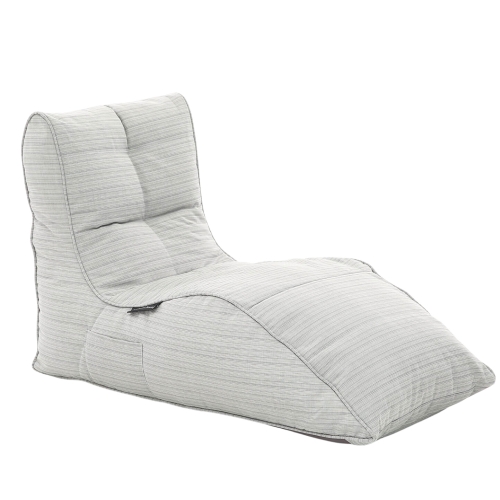 white lounger bean bag chair