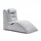 white lounger bean bag chair