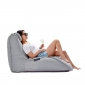 white lounger bean bag chair